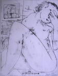© S. Blumin, The Nude, signed, unframed author's print of oil tracing on paper, 1988 (click to enlarge) © S. Blumin, The Nude, signed, unframed author's print of oil tracing on paper, 1988 (click to enlarge)